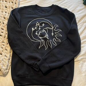 crewneck from pacsun, boho with sun and moon